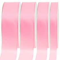 Article Ruban cadeau et décoration 50m rose clair