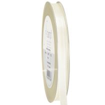 Article Ruban cadeau et décoration crème 8mm 50m
