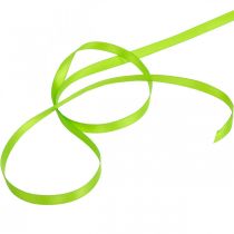 Article Ruban décoratif, ruban cadeau, vert clair, 6 mm, 50 m