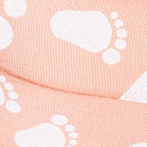 Article Ruban cadeau Pieds de bébé Décoration de baptême Ruban rose 25 mm, 16 m