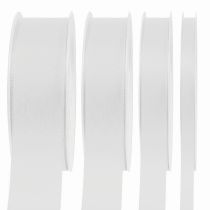 Article Ruban cadeau décoratif blanc 50 m différentes tailles