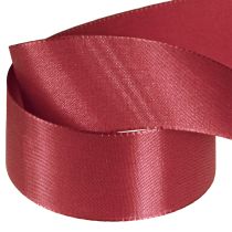 Article Ruban cadeau ruban décoratif taffetas Bordeaux 40mm 50m