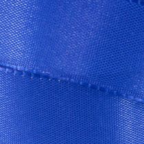 Article Ruban cadeau, ruban décoratif, ruban taffetas, bleu foncé, 25 mm × 50 m