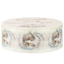 Article Ruban cadeau lapins de Pâques 40 mm 18 m