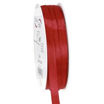 Article Ruban cadeau rouge décoratif en taffetas rouge clair 10 mm 50 m