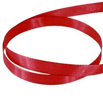 Article Ruban cadeau rouge décoratif en taffetas rouge clair 10 mm 50 m