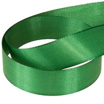 Article Ruban cadeau en taffetas décoratif vert foncé 25 mm × 50 m