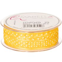 Article Ruban cadeau à pois, la touche finale parfaite pour les paquets et boîtes cadeaux, 1,5 cm de large, 20 m de long