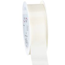 Article Ruban cadeau et ruban décoratif ruban taffetas crème 40mm 50m