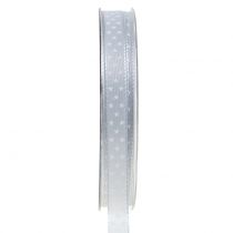 Ruban cadeau gris 10mm 25m