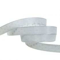 Ruban cadeau gris 10mm 25m