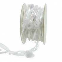 Article Ruban déco Valentino blanc 15mm 5m