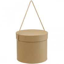 Article Coffret cadeau jardinière ronde beige Ø12.5/14.5/16.5cm lot de 3