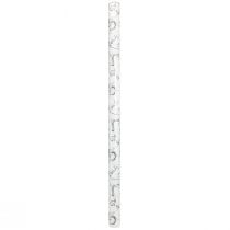 Article Papier cadeau animaux blanc gris or automne hiver 200cm