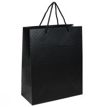 Article Sac cadeau sac cadeau noir 26×12×32cm 1 pièce
