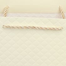 Article Sac cadeau sac cadeau en papier crème 26×12×32cm 1 pièce