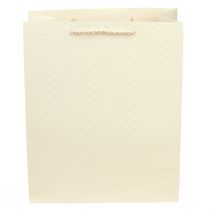 Article Sac cadeau sac cadeau en papier crème 26×12×32cm 1 pièce