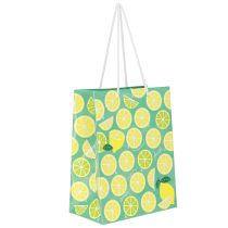 Article Sac cadeau en papier citron avec poignées 18 × 10 × 23 cm 2 pièces