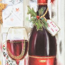 Article Sac cadeau de Noël 8cm x 18cm H24cm lot de 2