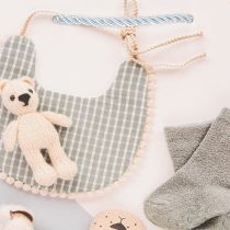 Article Sac cadeau pour bébé garçon - Idéal pour les cadeaux de naissance - 23 cm - Lot de 2