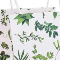 Sacs cadeaux sacs en papier feuilles blanches 12×12×12cm 12pcs