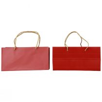 Sacs cadeaux sacs en papier rouge avec poignée 24×12×12cm 6pcs