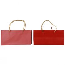 Article Sacs cadeaux sacs en papier rouge avec poignée 24×12×12cm 6pcs