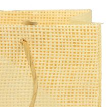 Article Sacs cadeaux papier tissé vanille orange rose 20×10×10cm 6pcs