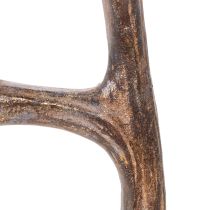 Article Bois de cerf décoratifs artificiels, ornements de Noël rustiques, 29 cm, lot de 2