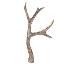 Article Bois de cerf décoratifs artificiels, ornements de Noël rustiques, 29 cm, lot de 2