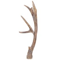 Article Bois de cerf décoratifs artificiels, ornements de Noël rustiques, 29 cm, lot de 2