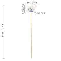 Article Tuteurs décoratifs en forme d'arrosoir pour bouquets et décoration florale de balcon, 34 cm, lot de 8