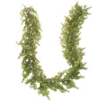 Article Guirlande de cyprès artificiel avec cônes, 180 cm, pour table et porte