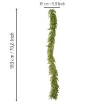Article Guirlande de cyprès artificiel avec cônes, 180 cm, pour table et porte