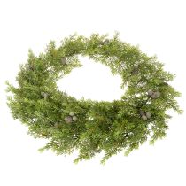 Article Guirlande de cyprès artificiel avec cônes, 180 cm, pour table et porte