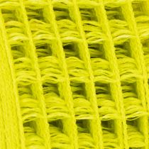 Article Ruban en maille jaune, 4,5 cm, ruban cadeau pour décoration créative