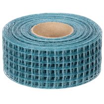 Article Ruban décoratif quadrillé, 4,5 cm de large, bleu, pour loisirs créatifs, 10 m