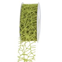 Ruban quadrillé vert 40mm 10m