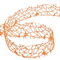 Ruban quadrillé orange 40mm 10m