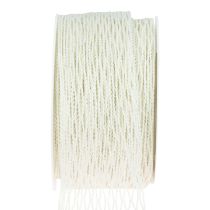 Article Ruban filet, ruban quadrillé, ruban décoratif, blanc, renforcé de fils, 50 mm, 10 m