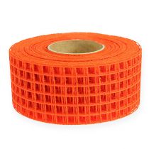 Ruban quadrillé 4,5 cm x 10 m orange