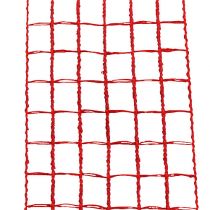 Ruban grillagé rouge 4,5 cm x 10 m