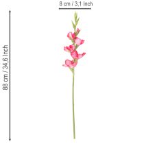 Article Glaïeul artificiel avec fleurs décoratives, 88 cm