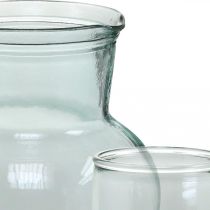 Article Pichet en Verre avec Verres à Boire, Set de Boissons pour Servir Bleu Clair H20cm/11.5cm 5 Pièces