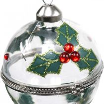 Article Boules de sapin de Noël en verre à remplir de houx Ø6cm 2pcs