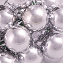 Article Boules de verre argent sur fil miroir baies Ø20mm 140 pièces