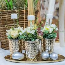 Article Photophore en verre H15cm 8 pcs