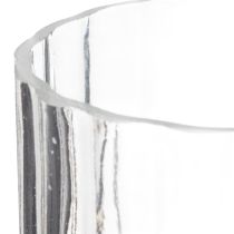 Article Vase en verre de haute qualité pour la décoration intérieure des maisons modernes, 24 cm