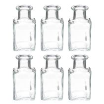 Article Mini vases en verre décoratifs pour intérieurs minimalistes et modernes, 11 cm, lot de 6