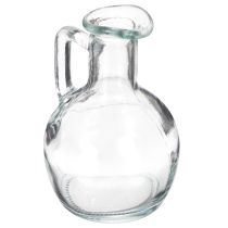 Article Mini vase/carafe à eau avec anse pour la table à manger, décoratif et fonctionnel, 12 cm, lot de 6